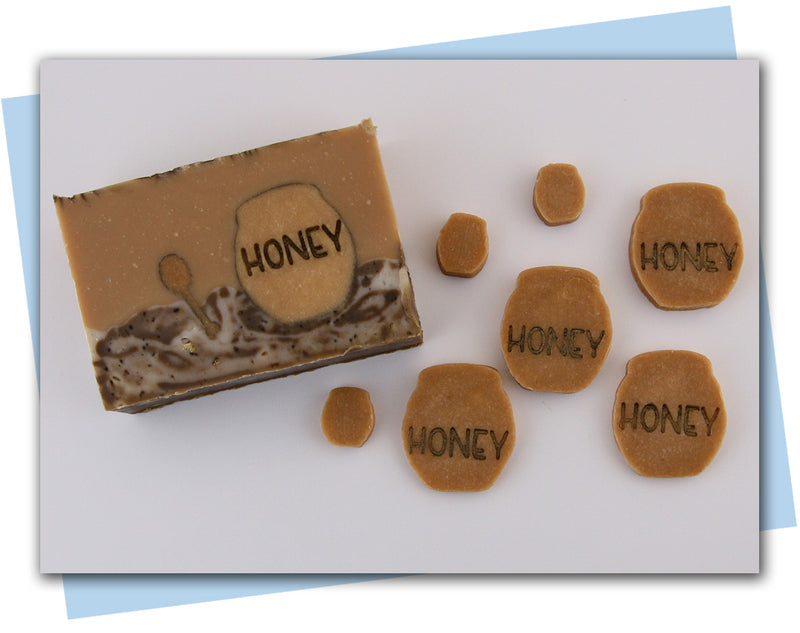 honey pot extruder discs with stamp