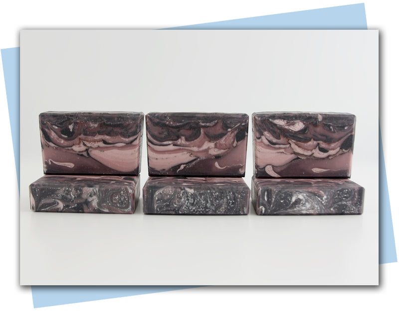 purple and black marbles soap design bars of soap