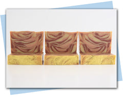 swirled soap design in fall colors