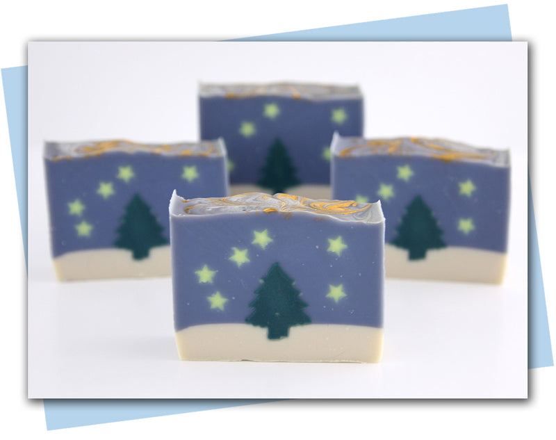 bars of soap with pine tree and stars