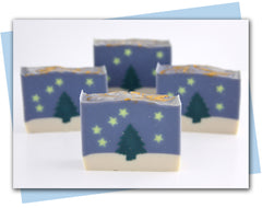 bars of soap with pine tree and stars