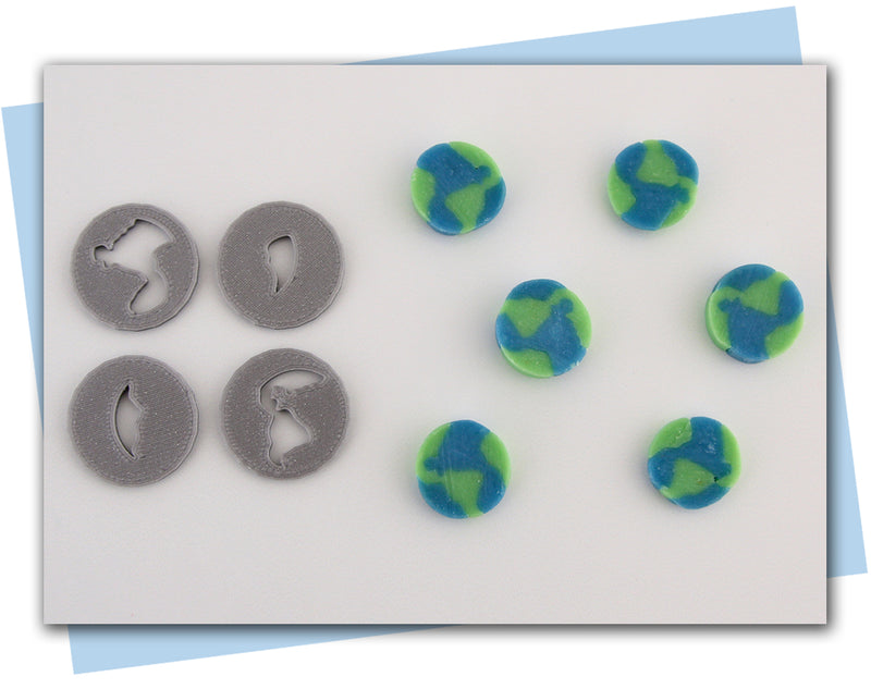planet earth extruder disc soap embeds