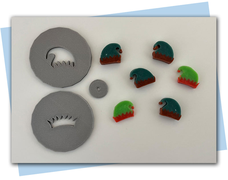 Elf Hat and Shoes extruder discs