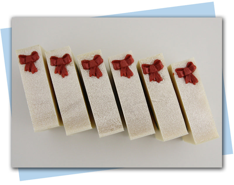 bars of soap with holly berries