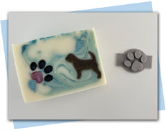 Paw print soap stamp