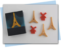 Eiffel tower and windmill extruder disc set