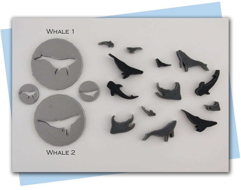 stingray, shark, and whale extruder discs