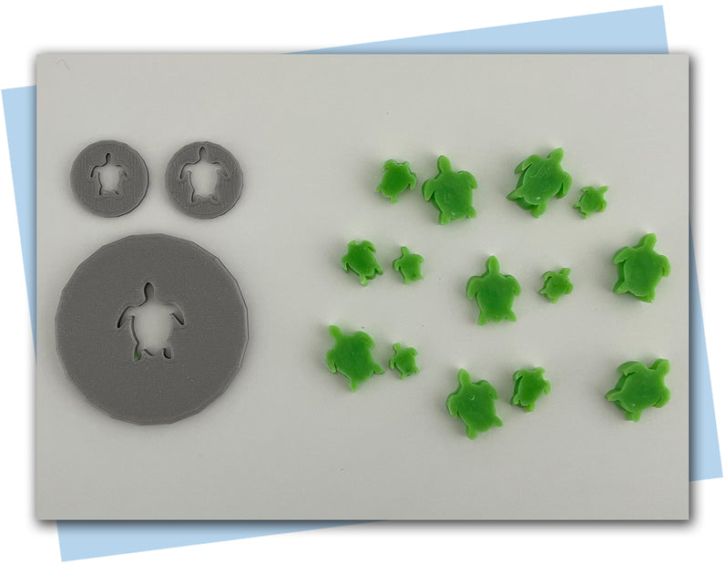 Large Swimming Turtle Extruder Disc | Jennifer's Handmade Soap