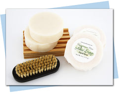 round bar of aloe soap