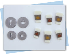 to go coffee cup extruder discs with heart