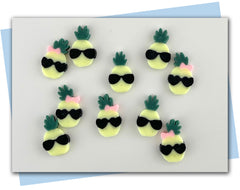 pineapple soaps with glasses