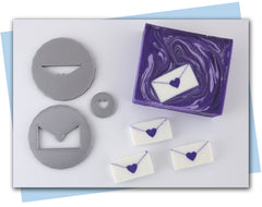 Envelope extruder discs pieces with bar of soap example