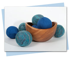 bowl of Wool Dryer Balls