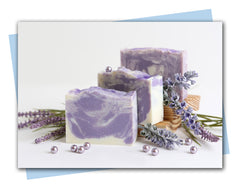 Lilac bars of soap